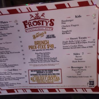 Bacall's - Bacall's 2022 christmas/holiday menu - New American Near Me - New York, New York