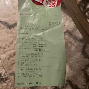 Checkers - This is my Checker's receipt showing what I ordered and paid for - Burgers Near Me - Bolingbrook, Illinois Checkers - This is my Checker's receipt showing what I ordered and paid for - Burgers Near Me - Bolingbrook, Illinois