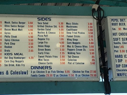 Menu photo 1 Lena Drive Inn Lena, IL