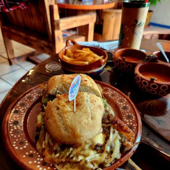 La Calavera Garbancera - Torta posada de carne - Mexican Near Me - San Antonio, Texas
