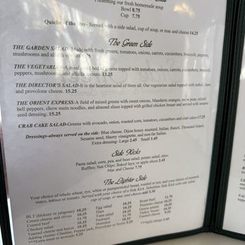Side Street Restaurant - Menu - Sandwiches Near Me - Raleigh, North Carolina