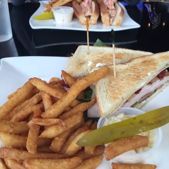 River Dock Cafe - Turkey club and lobster "roll" - Seafood Near Me - Staten Island, New York River Dock Cafe - Turkey club and lobster "roll" - Seafood Near Me - Staten Island, New York
