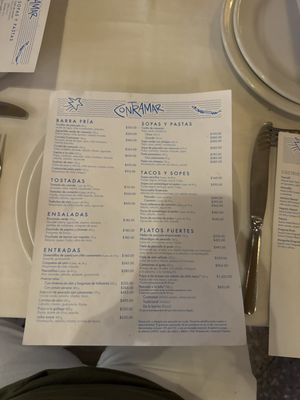 Menu photo 1 Contramar Ciudad de México, DIF Menu photo 1 Contramar Ciudad de México, DIF