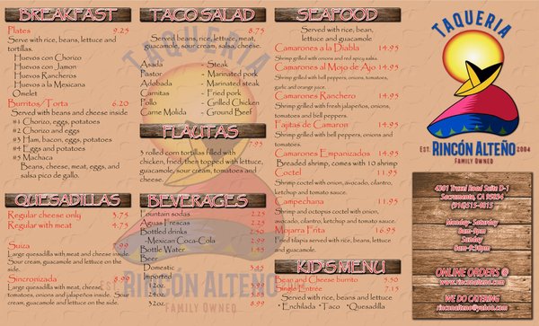 Menu photo 8 Taquería Rincón Alteño Sacramento, CA Menu photo 8 Taquería Rincón Alteño Sacramento, CA