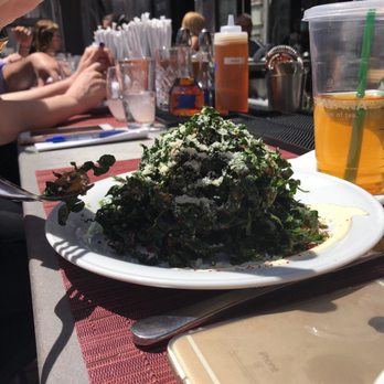 Refinery Rooftop - Kale Kale Salad. @mealinganddealing - Lounges Near Me - New York, New York