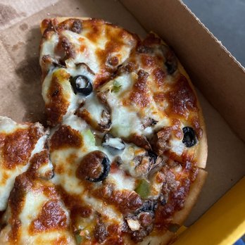 Pizza Shoppe - a half eaten pizza in a box - Pizza Near Me - Kansas City, Missouri Pizza Shoppe - a half eaten pizza in a box - Pizza Near Me - Kansas City, Missouri