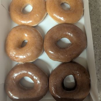 Krispy Kreme - Three regular glazed and three Apple Cider glazed donuts from Krispy Kreme - Donuts Near Me - San Diego, California Krispy Kreme - Three regular glazed and three Apple Cider glazed donuts from Krispy Kreme - Donuts Near Me - San Diego, California