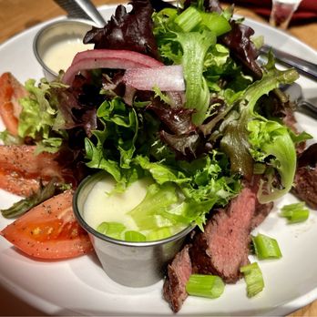 Brick's Smoked Meats - Black n blue steak salad (minus the blue, went with the lime ‍ dressing) - New American Near Me - Brandon, Florida