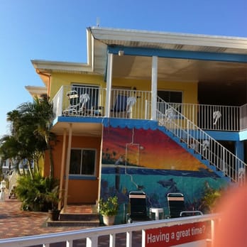 Bayview Plaza Waterfront Resort - View of room 216 from the pool and deck below - Hotels Near Me - St. Pete Beach, Florida