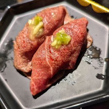 Chubby Cattle Shabu - Wagyu Nigiri. "Specialty Dish" included with our Gold Set meal. - Hot Pot Near Me - Duluth, Georgia Chubby Cattle Shabu - Wagyu Nigiri. "Specialty Dish" included with our Gold Set meal. - Hot Pot Near Me - Duluth, Georgia
