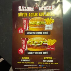 Saloon Burger - Acilisa ozel Fiyatlar