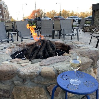 Sugar Creek Vineyard And Winery - Patio and gas fire - Wine Tasting Room Near Me - Carmel, Indiana