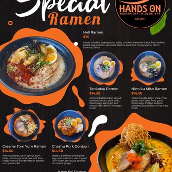 Hands On - Addison St. - Ramen items - Sushi Bars Near Me - Chicago, Illinois Hands On - Addison St. - Ramen items - Sushi Bars Near Me - Chicago, Illinois