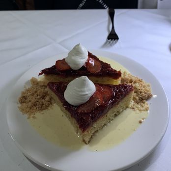 Riley's Vancouver - Rhubarb custard cake. - Seafood Near Me - Vancouver, British Columbia Riley's Vancouver - Rhubarb custard cake. - Seafood Near Me - Vancouver, British Columbia