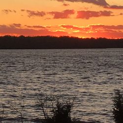 Magnolia At the Dale House - Fall sunset on the James