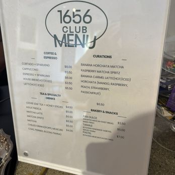 1656 Club - Menu - Coffee & Tea Near Me - Indianapolis, Indiana 1656 Club - Menu - Coffee & Tea Near Me - Indianapolis, Indiana