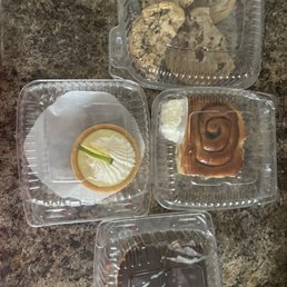 Chocolate Eclair, Key Lime Tart, Pretzel Toffee Cookie and Chocolate Chunk Cookie Chocolate Eclair, Key Lime Tart, Pretzel Toffee Cookie and Chocolate Chunk Cookie
