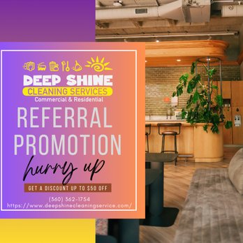 Deep Shine - We're so grateful for your continued trust and support, and we're excited to give back with a special referral offer just for YOU! - Home Cleaning Near Me - Tacoma, Washington