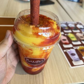Bambū Dessert Drinks - A Mango drink i forgot the name of - Bubble Tea Near Me - Vaughan, Ontario