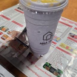 Taro/coconut smoothie
