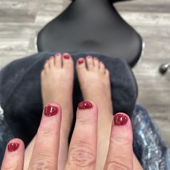 Luxe Nail Bar - My tiny nails fancy with powder gel! - Nail Salons Near Me - Henderson, Nevada Luxe Nail Bar - My tiny nails fancy with powder gel! - Nail Salons Near Me - Henderson, Nevada