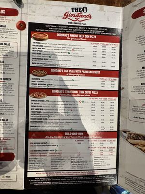 Menu photo 2 Giordano's Kissimmee, FL Menu photo 2 Giordano's Kissimmee, FL