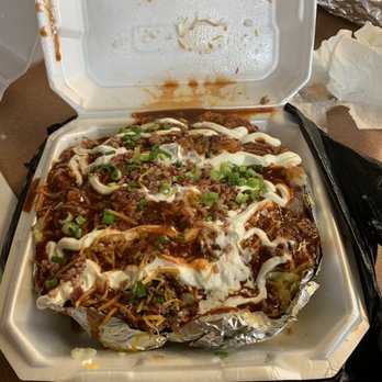 Gatorpit Barbq - Baked Potato with 1 Meat, mild - Barbeque Near Me - Lancaster, Texas Gatorpit Barbq - Baked Potato with 1 Meat, mild - Barbeque Near Me - Lancaster, Texas