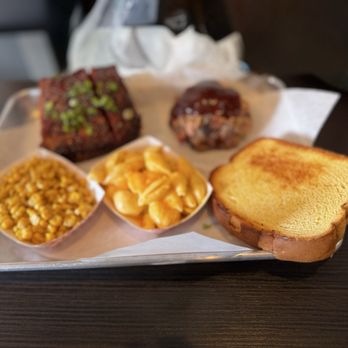 RIBBRO BBQ - 2 Meat 3 Sides Combo; sides: Mac & cheese, street corn, Texas toast - Barbeque Near Me - Newport Beach, California RIBBRO BBQ - 2 Meat 3 Sides Combo; sides: Mac & cheese, street corn, Texas toast - Barbeque Near Me - Newport Beach, California
