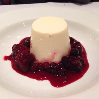 Martha's - Honey Panacotta with tart berry coulis - Restaurants Near Me - Castlecrag, NSW