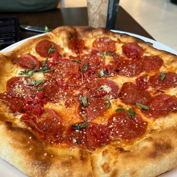 Wolfgang Puck Express - pepperoni pizza - New American Near Me - Cleveland, Ohio Wolfgang Puck Express - pepperoni pizza - New American Near Me - Cleveland, Ohio