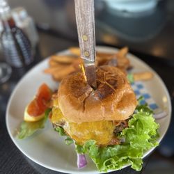 Jack's Seafood - Wagyu beef bacon cheeseburger
