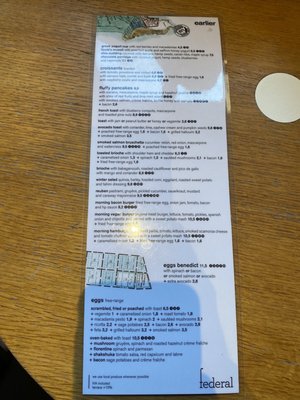 Menu photo 1 Federal Café València, V