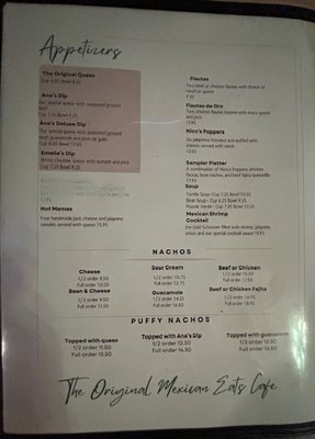 Menu photo 5 The Original Mexican Eats Cafe - Del Norte Fort Worth, TX Menu photo 5 The Original Mexican Eats Cafe - Del Norte Fort Worth, TX