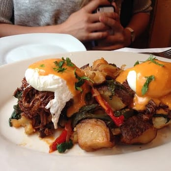 Cascalote Latin Bistro - Short Ribs Benedict - DELICIOUS ALSO! - Latin American Near Me - New York, New York