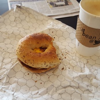 The Bean 226 - Bacon Egg & Cheese on an Everything Bagel - Coffee & Tea Near Me - Windsor, Connecticut The Bean 226 - Bacon Egg & Cheese on an Everything Bagel - Coffee & Tea Near Me - Windsor, Connecticut