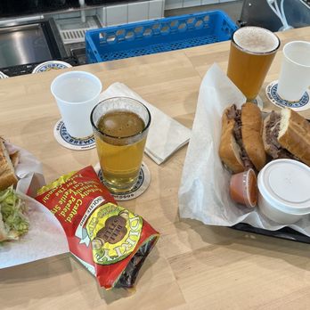 Board & Brew - Cypress - March 17, 2024 hot chicken sandwich, and beef dip sandwich. The food was excellent. - Sandwiches Near Me - Cypress, California Board & Brew - Cypress - March 17, 2024 hot chicken sandwich, and beef dip sandwich. The food was excellent. - Sandwiches Near Me - Cypress, California