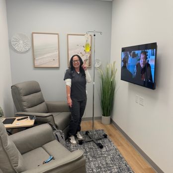 Restorative Health - Angela setting up IV Therapy for a patient - Aestheticians Near Me - Golden, Colorado Restorative Health - Angela setting up IV Therapy for a patient - Aestheticians Near Me - Golden, Colorado