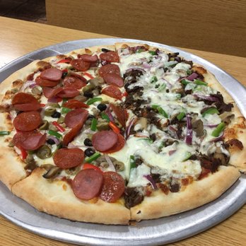 Isabella's Pizza - Half Philly Cheesteak and Half Deluxe Pizza - Pizza Near Me - Bartlett, Tennessee