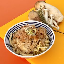 Superdaily Fusion Pasta - Yaki-Miso Mushroom Linguine