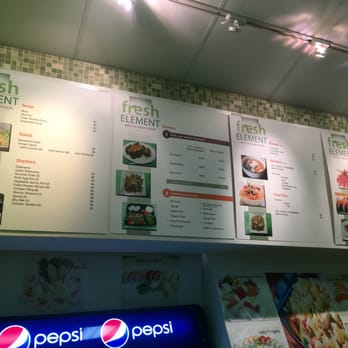 Fresh Element - Menu display - Sushi Bars Near Me - West Palm Beach, Florida