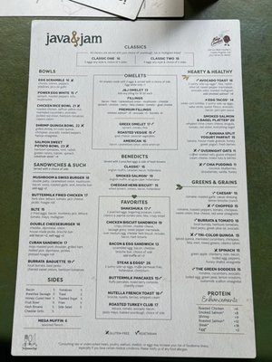 Menu photo 3 Java & Jam Fort Lauderdale, FL