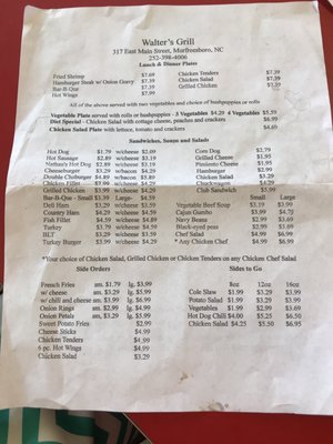 Menu photo 4 Walter's Grill Murfreesboro, NC Menu photo 4 Walter's Grill Murfreesboro, NC