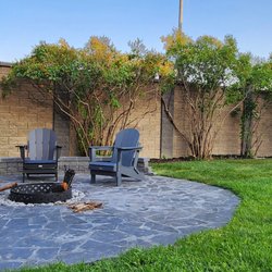 Generations Contracting - Flagstone Patio w/ Firepit, Sod Installation, Tree Pruning