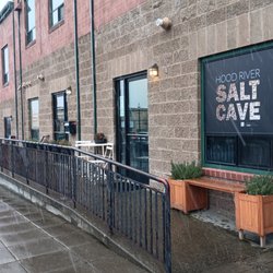 Hood River Salt Cave - Entrance to the salt cave from the Columbia Parking Lot where the Farmer's Market takes place during the summer.