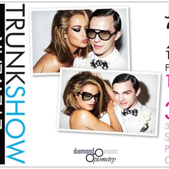 Diamond Vision Optometry - TRUNK SHOW! 28% Off ALL Tom Ford Eyewear - One day only! (Design 1) - Eyewear & Opticians Near Me - Pasadena, California Diamond Vision Optometry - TRUNK SHOW! 28% Off ALL Tom Ford Eyewear - One day only! (Design 1) - Eyewear & Opticians Near Me - Pasadena, California