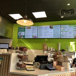 Menu and counter