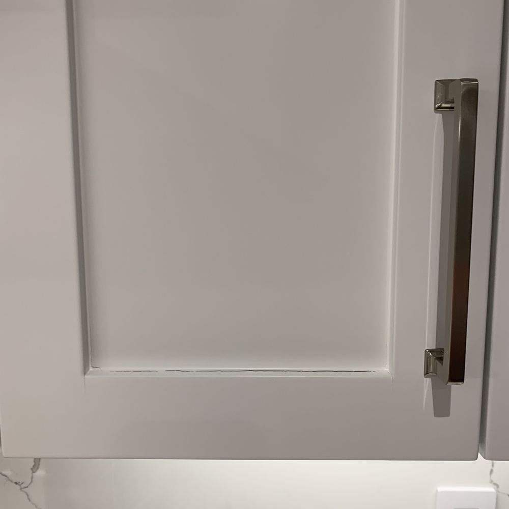 Diana Bastone Designs - Crack on the outside of a panel door of kitchen cabinet - Interior Design Near Me Diana Bastone Designs - Crack on the outside of a panel door of kitchen cabinet - Interior Design Near Me