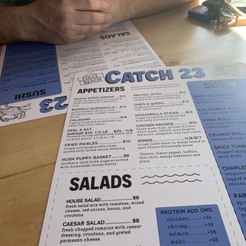 Catch 23 - Menus - Seafood Near Me - Folly Beach, South Carolina