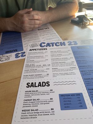 Menu photo 1 Catch 23 Folly Beach, SC