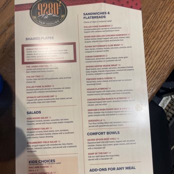 9280' Sake House - Menu! 1.14.23 - Sports Bars Near Me - Keystone, Colorado